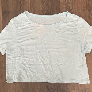 American Eagle Outfitters Light Blue Crop Top
